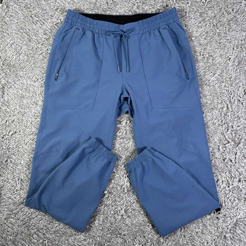 Lululemon License To Train Joggers Mens Large Baby Blue Training Activewear Gym